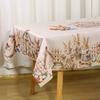 Vintage Easter Bunny Eggs Tablecloths Holiday Party Decor Spring Floral Rectangle/Round Table Cover Easter Decorations For Home