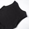 Women's Summer Solid Color Casual Sleeveless Halter Slim Dress