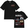 Rapper Niro Ox7 Graphic Tshirt Unisex Wounisex Fashion Loose Casual Tshirts Hiphop Tshirts Summer Short Sleeves Vintage T Shirts
