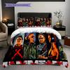 Rock Band Performance Theme Bedding (1 * Duvet Cover + 2 * Pillowcase, Without Core) 2D Flat Duvet Cover and Pillowcase Christmas Birthday Gift