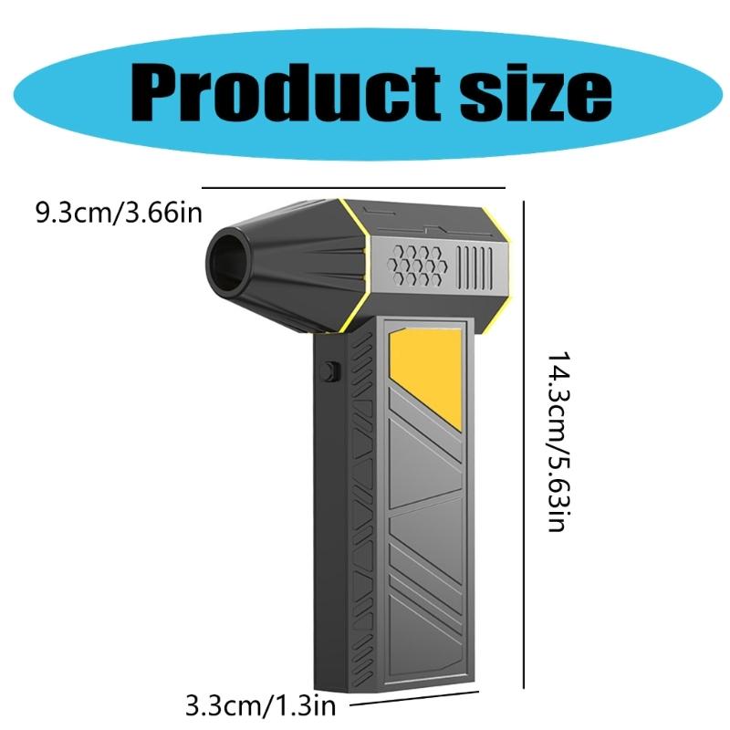 Car Blower Air Blasters Handheld Compressed Duster 3 Speed Modes for Multitask 130000rpm Rechargeable