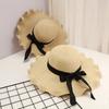 Women Concise Elegant Foldable Bowknot Straw Sun Hat