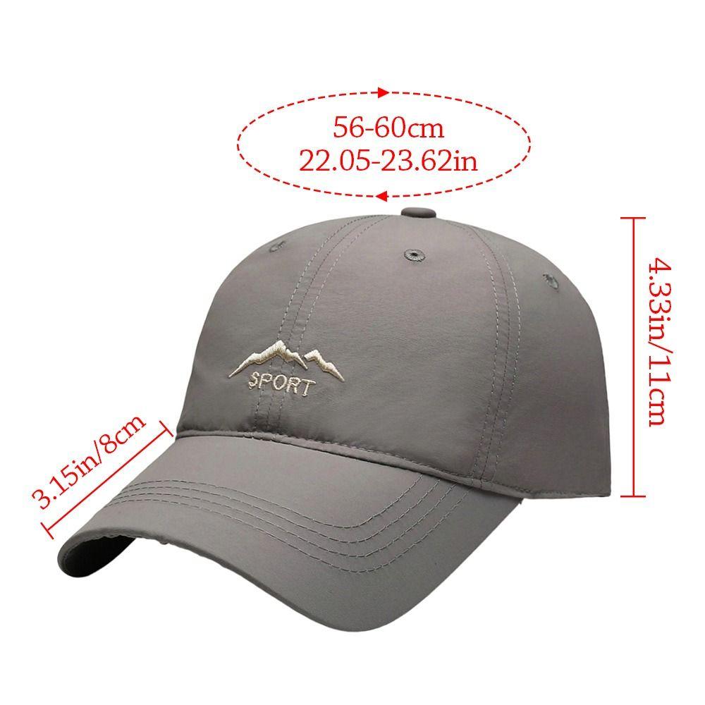 Casual Summer Baseball Cap Letter Adjustable Sun Hat Outdoor Breathable Visor For Men Women