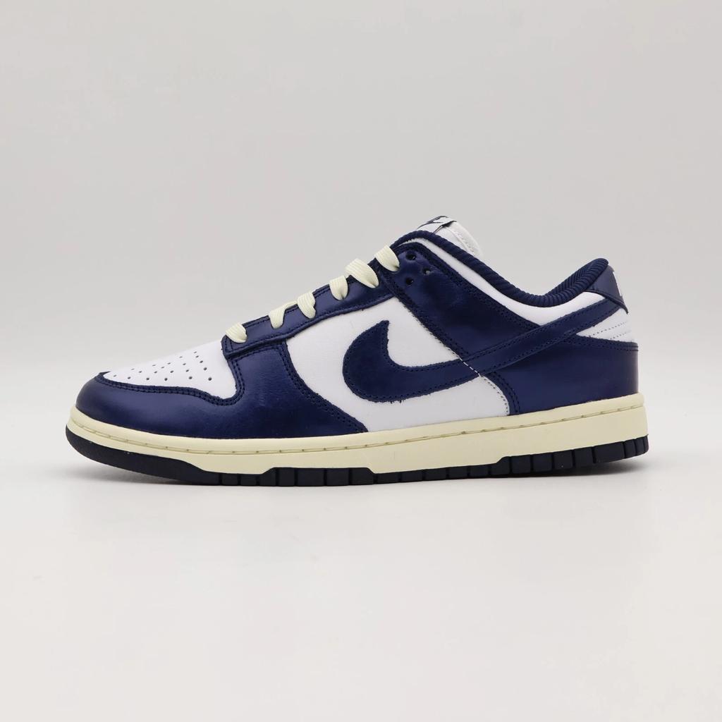 FN7197-100 Nike Dunk Low PRM Midnight Vintage Navy White Coconut Milk (Women's)