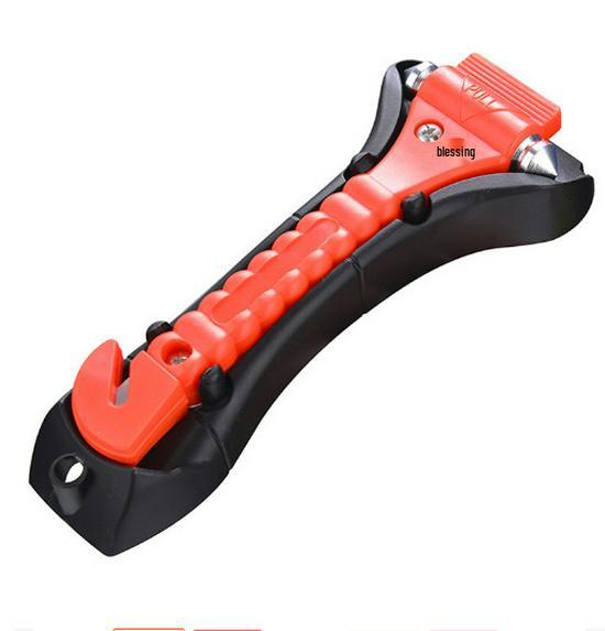 Multifunctional Emergency Car Safety Hammer with Window Breaker and Seatbelt Cutter