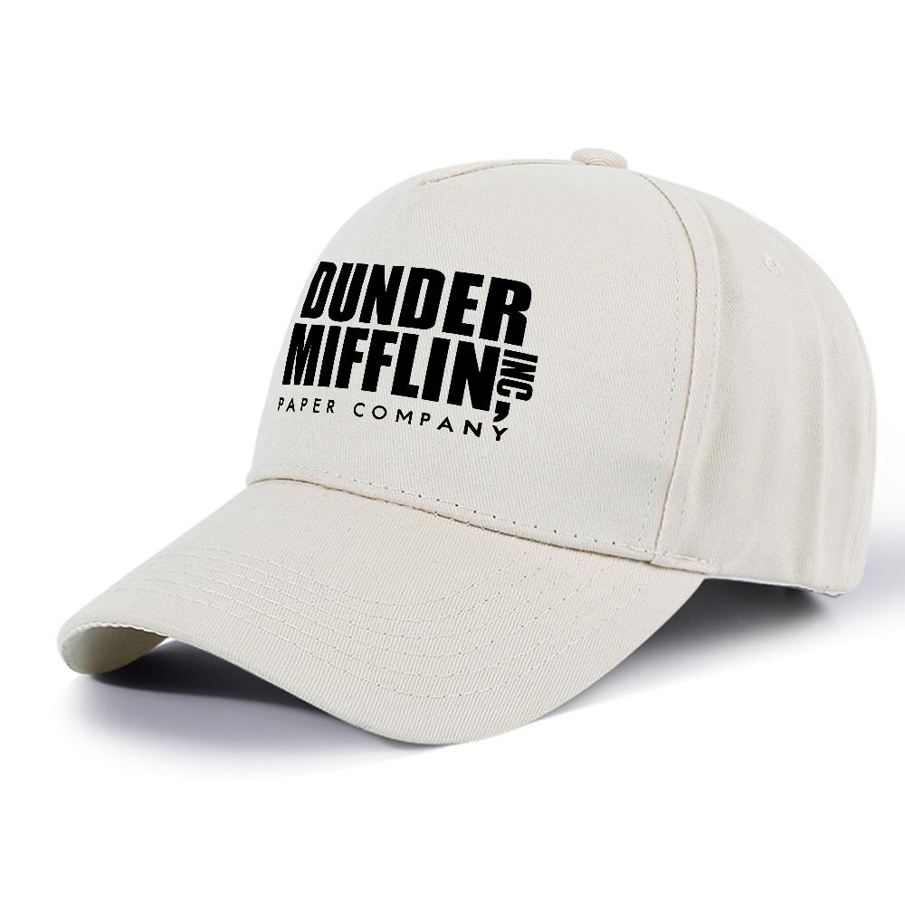 Classic Dunder Mifflin Logo Baseball Cap Unisex Athletic Hats Adjustable Size Outdoor Graphic Print Gorras