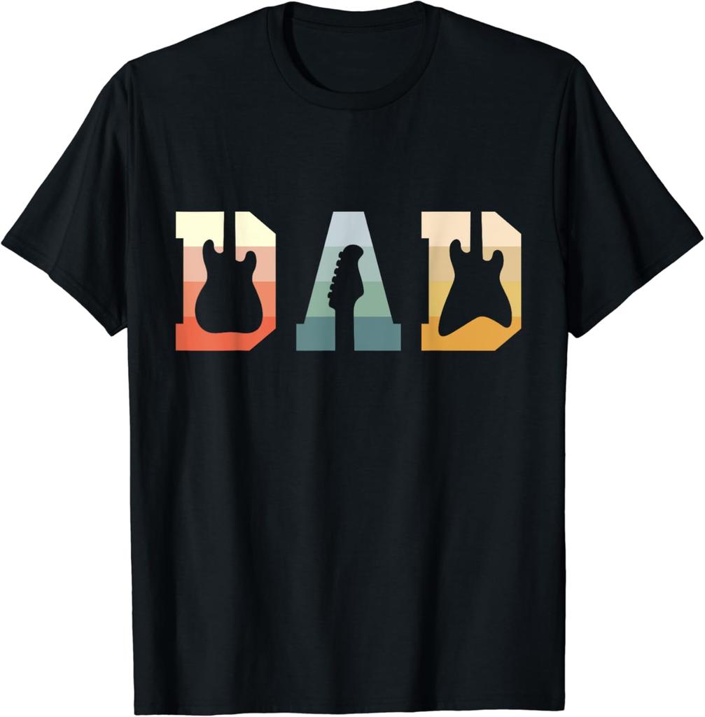 Acoustic Guitar Dad Guitarist Musical InstruUnisext Musician TShirt Festival Wear Unisex Summer Soft Tops Custom Printed Shirts