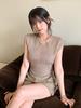 KOOLKITTEN Open Knit Lace-Up Sleeveless Top 3 Colors