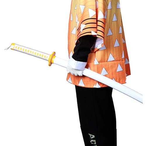 Anime Katana 104cm/41in Tanjiro Zenitsu Kyoujurou Samurai Swords Original Texture Anime Katana Cosplay Bamboo Wooden Toy Sword