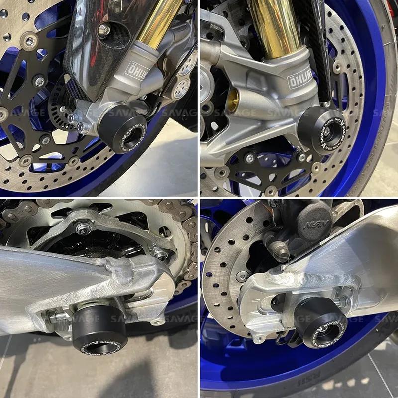 R1 Wheel Axle Fork Crash Sliders For YAMAHA MT10/SP FZ10 YZF R1M R1S R1 Motorcycle Protector Rear Front Wheel Hub Anti-Collision
