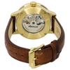 Ingersoll The Jazz Mondphase Lederarmband Skelett Gold Zifferblatt Automatik I07704 Herrenuhr