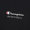 Champion Long Sleeve Crew Neck Sweatshirt with Script Mini Crew Basketball Size 140 Kids' Quick-Drying Logo, Neck, Sweatshirt, Black, (CK-YB015)