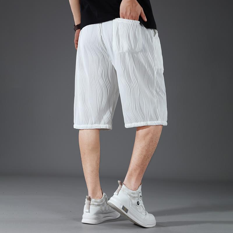 Plus Size 4XL-11XL Summer Oversize Black Shorts for Men Elastic Waist Casual Shorts Summer Clothes