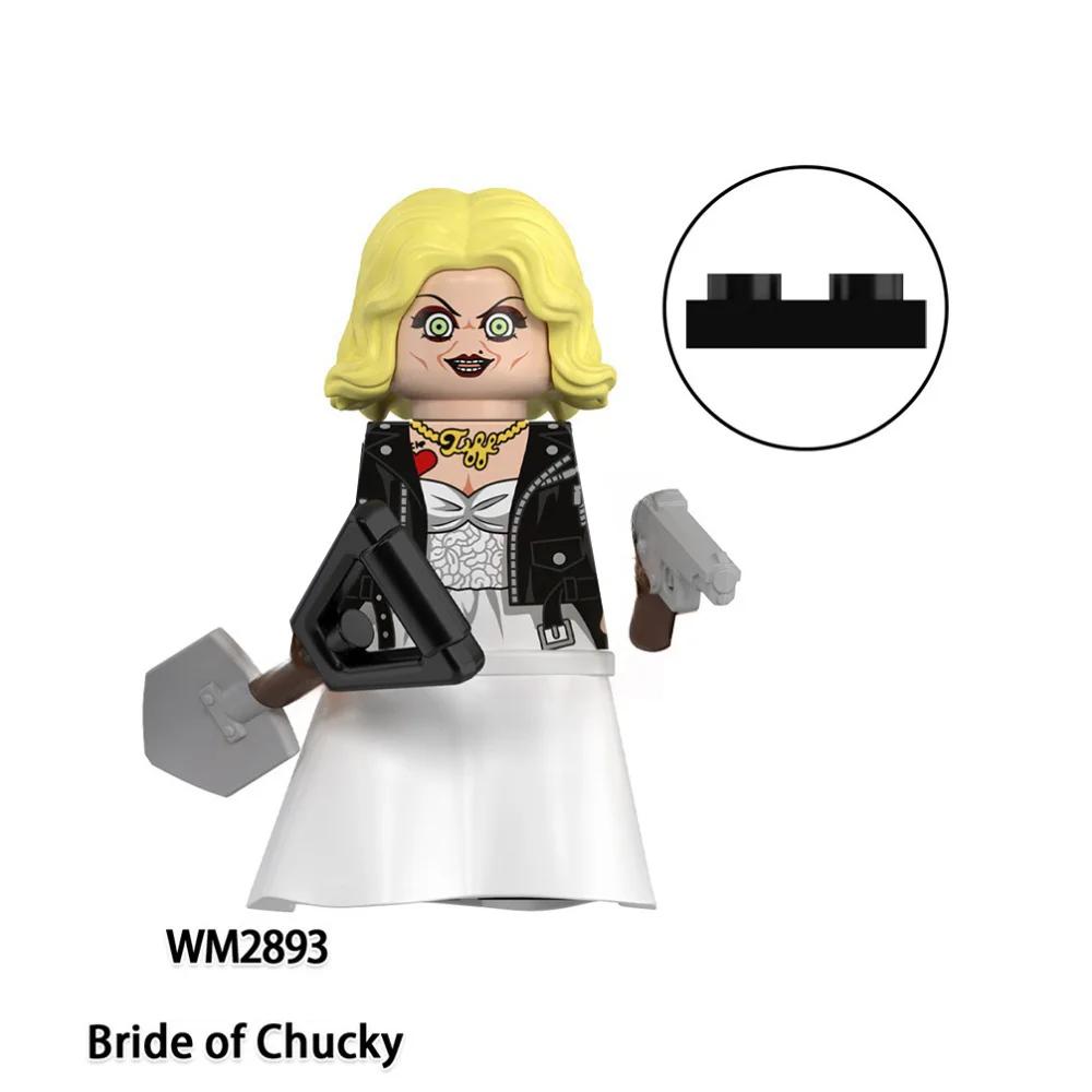 Horror Movie Action Figure Building Blocks Halloween Character M3gan Nun Ash Terrifier Action Figure Building Blocks Toys Gifts