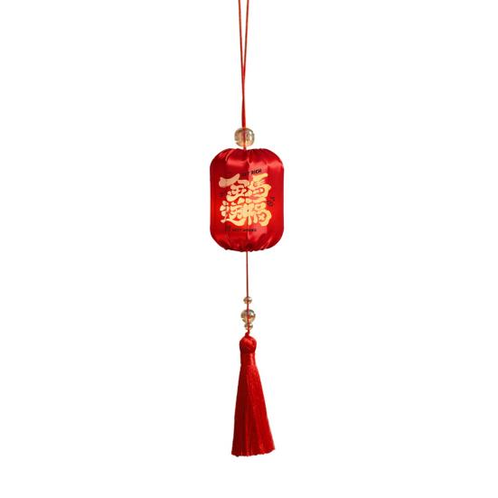 Chinese New Year Hanging Lanterns Small Lighted Red Lantern with Tassel for New Year Spring Festival Wedding Party Decor