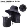 Sombreros de verano con protección UV para el sol, gorra de pesca para caza al aire libre para hombres y mujeres, senderismo, camping, visera, sombrero de pescador con solapa para el cuello