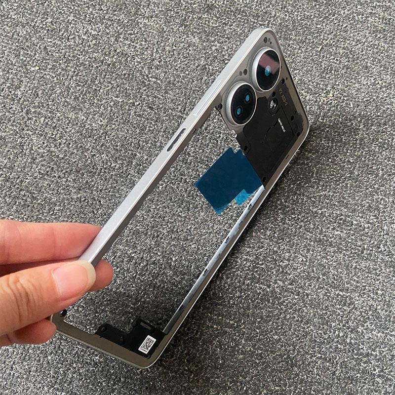 New For Xiaomi Redmi 13C Front Bezel Middle Frame Back Housing Mid Plate Replacement For Poco C65
