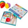 Arithmetic Math Toy Set Montessori Math Beads Counting Toy Montessori Arithmetic Kit for Early Childhood Educational Activities