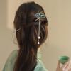 Plum Hairpin Vintage Style Hair Stick with Tassel Dangle Hanfu Hair Accessory for Cheongsam Chinese Hairpin for Women