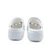 Crocs Classic Platform Clog EVA Classic Vintage Beach Fashion and Versatile Hole Shoes Unisex White and Blue