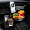4-in-1 Automotive Cup Holder Attachable Tray with Phone Holder Car Organizer 2 Cup Holders Road Trip Essentials Car Accessories
