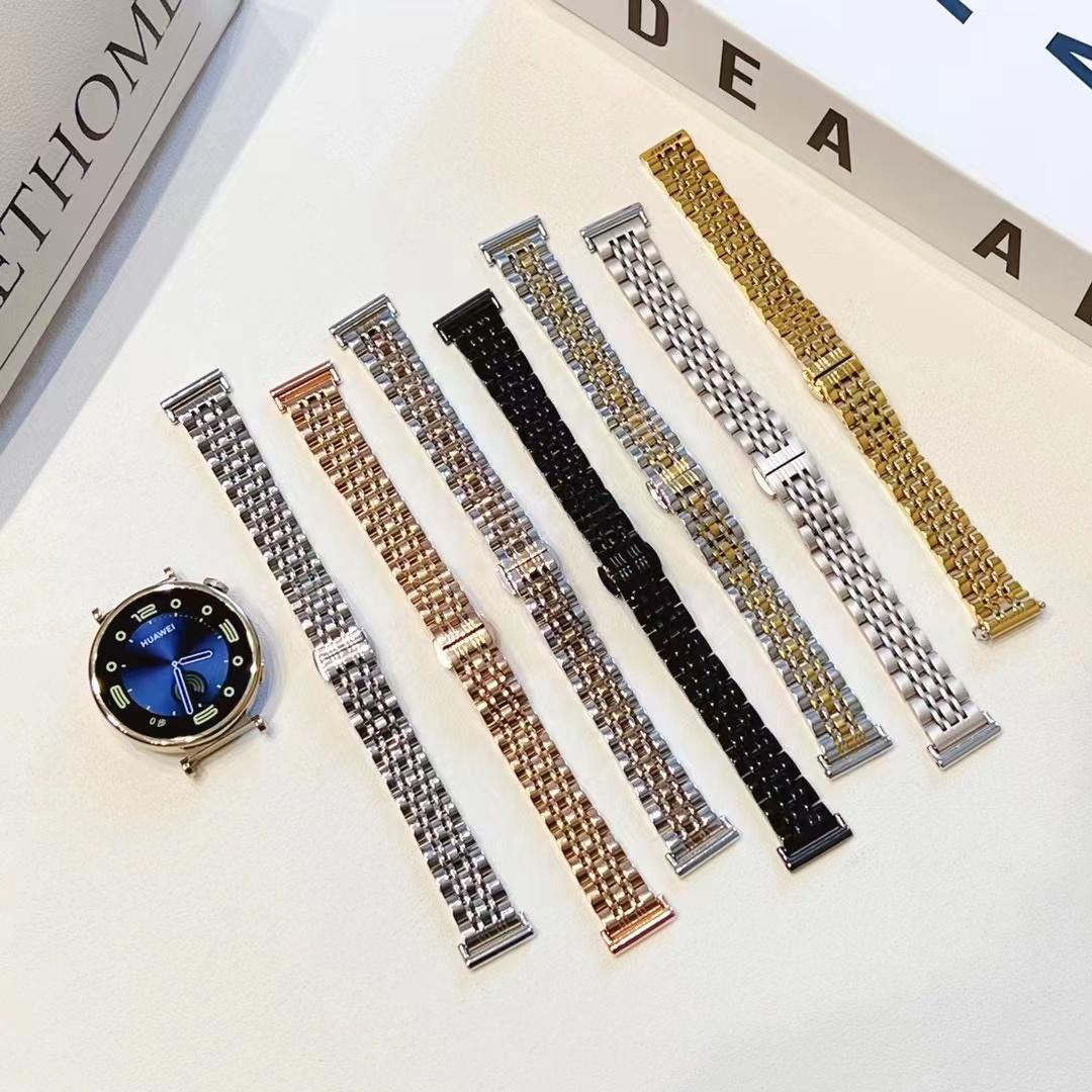 

20mm Universal Replacement Watch Strap Stainless Steel Watch Band Gold