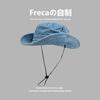 Japanese Outdoor Western Cowboy Fisherman Cap Men Women Summer Travel Mountaineering Fishing Bucket Hats Sun Protection Sun Hat