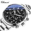 CHENXI New Man Watch Fashion Business Multi-functional Steel Bracelet Quartz Wristwatches Men Chronograph Luminous Calendar