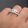1PC Fashionable Heart-shaped Zircon Women's Ring, Engagement Wedding Party Ring