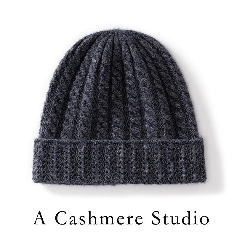 Autumn and Winter Fashion Hat Women's Warm Wool Hat Knitted Hat Cycling Winter Cashmere Hat Versatile Wool Hat