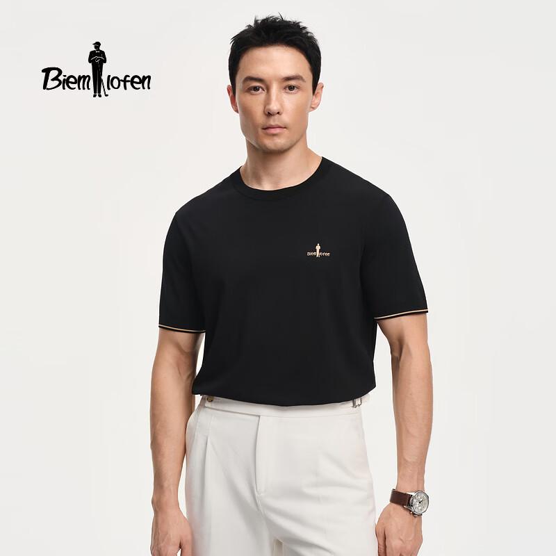 Men s Cool Stretchy Round Neck Knit Shirt XL