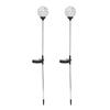Solar Garden Lights Outdoor LED Globe Lamp Color Changing IP65 Waterproof for Pathway Lawn