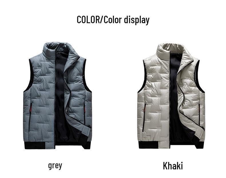 Men's Urban Plus Size Warm Vest - Fashionable European & American Style