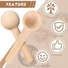 Mini-Gewürzlöffel aus Holz, 20er-Pack - 7,5 cm Salz Honig Kaffee Tee Zucker