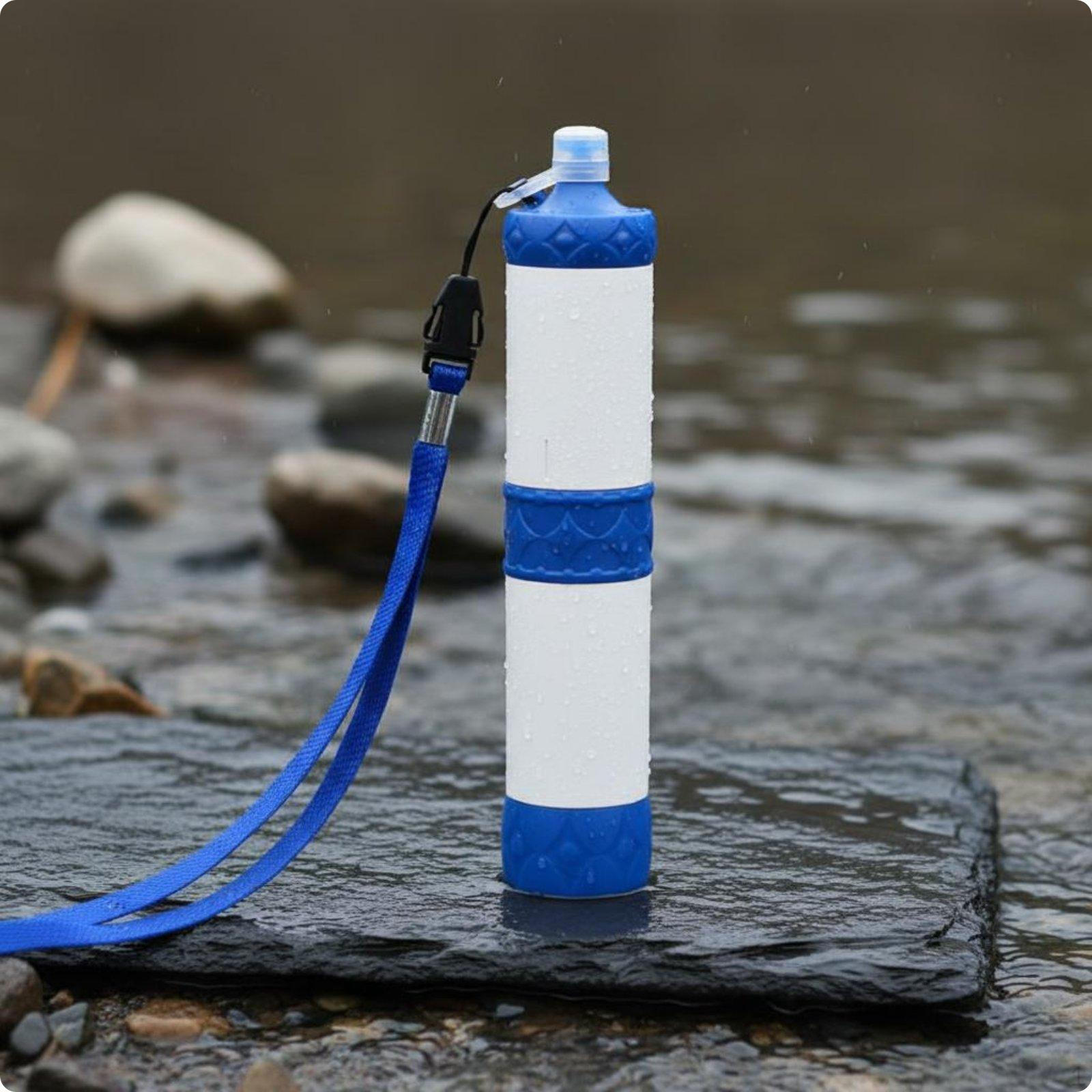 Outdoor Water Filter Direct Drinking Portable Lightweight Filtration System for