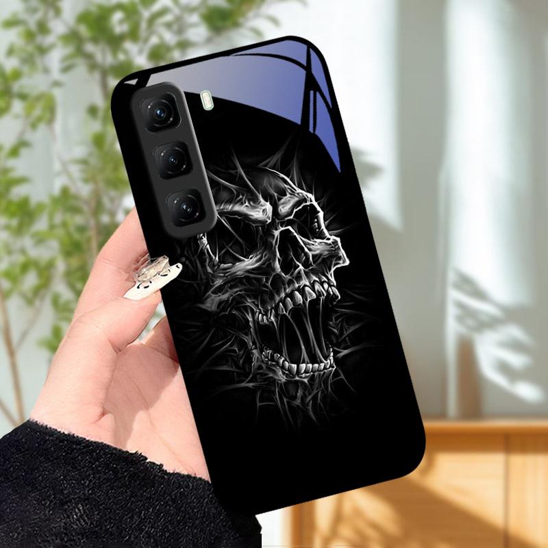 Für Infinix Hot 60 60i 60Pro Pro Plus Hülle X6886 Mode Luxus Gehärtetes Glas Handyhülle Für Infinix Hot60 Pro Plus Schutzhülle