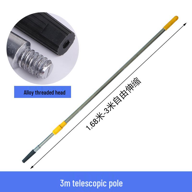 Stainless Steel Telescopic Roller Brush & Paint Tray Set for Wall Painting