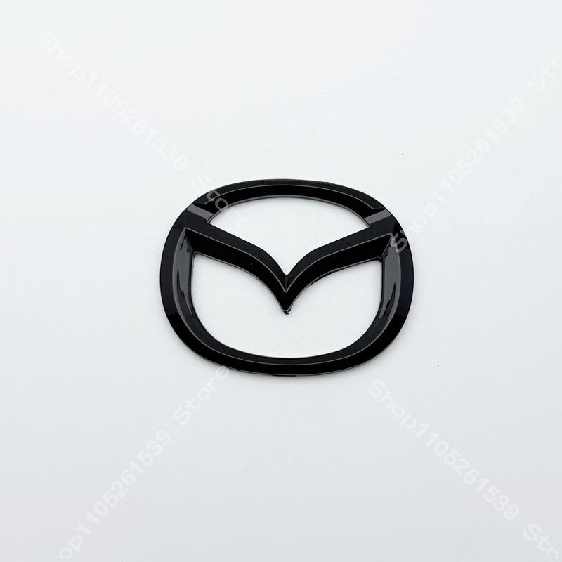 AAGH1 Mazda MX5 Miata ND Front Rear Black Car Logo Emblem Badge For MX-5 Miata ND NC Carbon 2016 2017 2018 2019 2020 2021 2022 2023