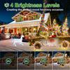 Longgoearn 60M 500 LED Outdoor Fairy Lights, Christmas Tree Lights Plug in 8 Modes Remote Control Mains Powered Waterproof String Lights for Garden,