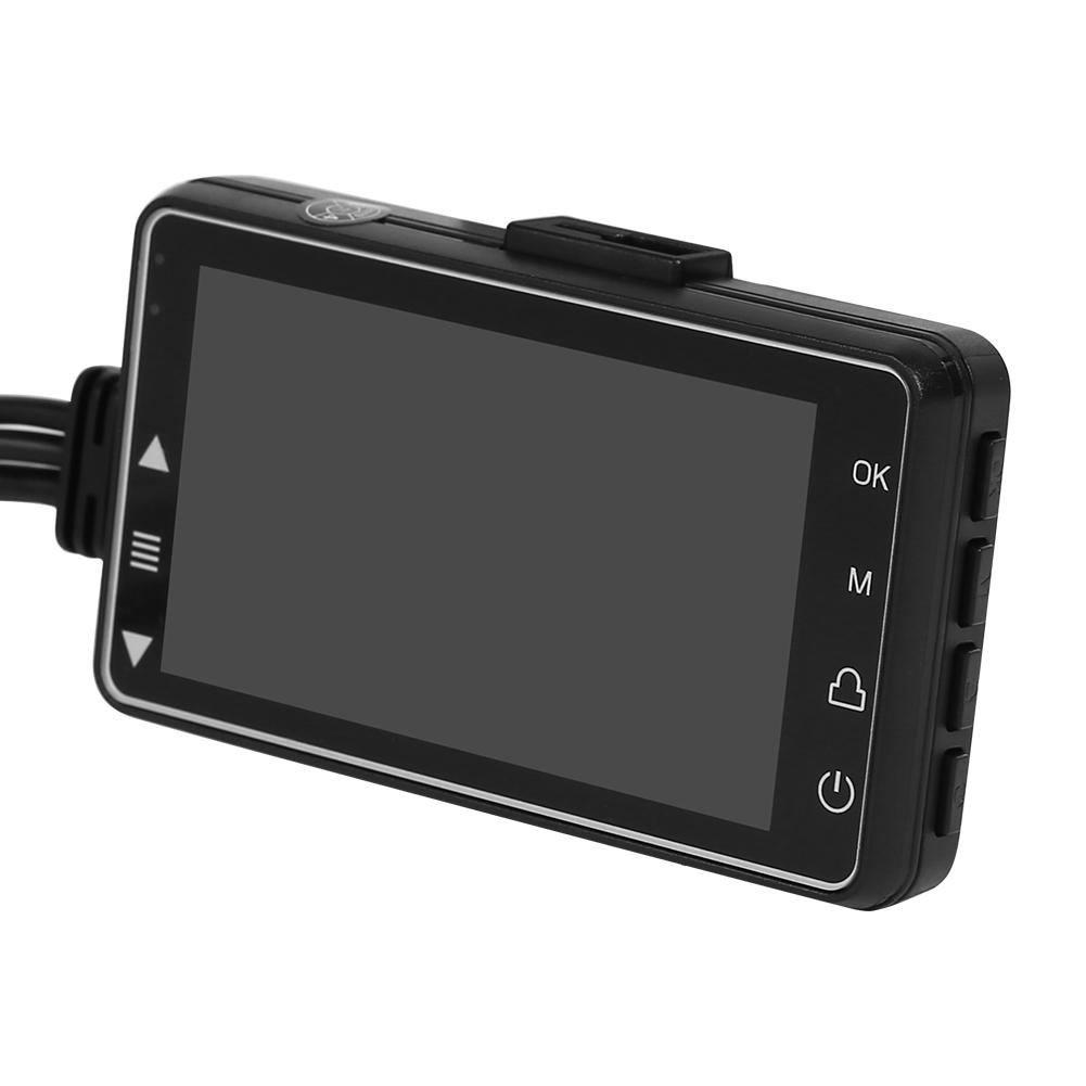SE300 3 inch Screen HD 1080p Motorcycle DVR Dash Cam Front+Rear View Camera No  Seconds Continuous Recording Function