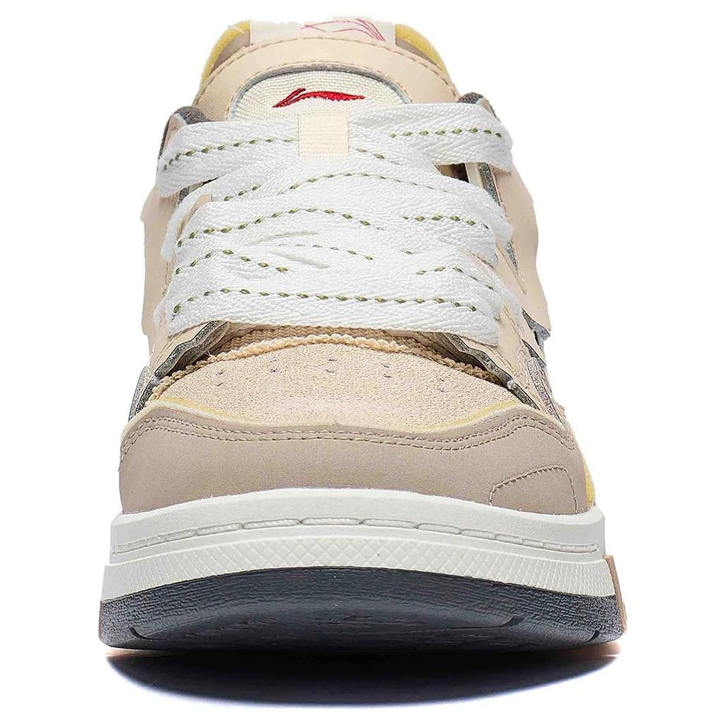 Li Ning We I Pro Classic Casual Durable Lightweight Low Top Skate Shoes Women Sneakers Beige AECT046-1