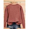 Women's Casual Sports Long Sleeve The Crab Pattern Design, with Its Loose Fit, Is Comfortable and Suitable for Young People's Daily Wear, Ideal for