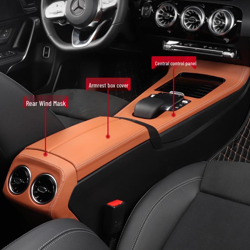 Mercedes-Benz GLA Mittelkonsolen Dekoraufkleber: Passend für GLB220, A-Klasse, CLA, EQA, EQB - Schutzfolie für den Fahrzeuginnenraum.