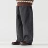 Boys' Fleece-Lined Corduroy Wide-Leg Casual Pants