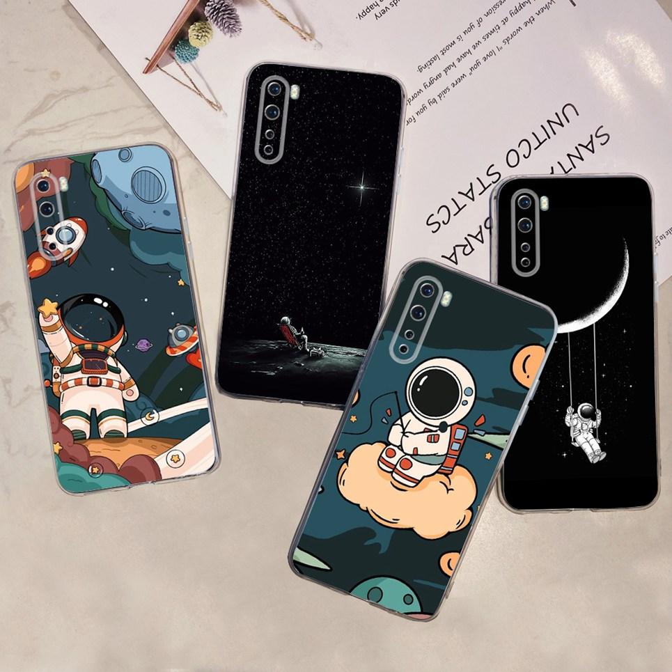 Soft Silicone TPU Coque Cover For Oneplus Nord Phone Case Cartoon Cat Cool Style Astronaut Fundas Oneplus Z 8 Nord 5G Cover Capa