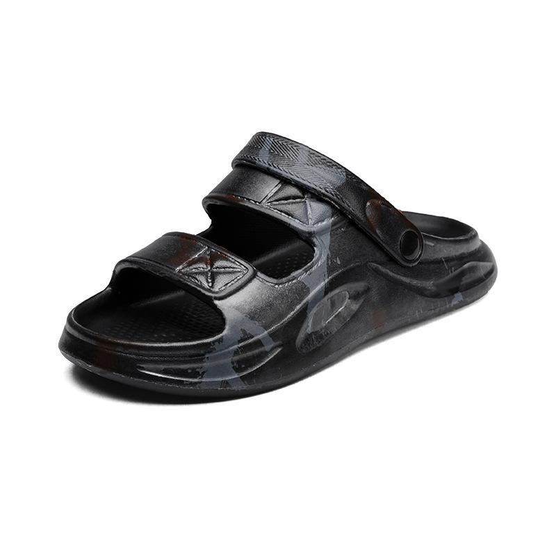 

Тапочки мужские летние шлепающие нескользящие дезодорирующие домашние уличные сандалии 2025 новые крутые тапочки носить двумя способами снаружи 37