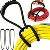 Storage Strap Heavy-Duty Hook and Loop Cord Carrying Strap, Hanger, and Organizer with Handle for Pool Hoses Garden Hoses Cables