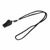 12pcs Plastic Whistle Black Loud Crisp Sound Sports Whistle with Lanyard for Referee