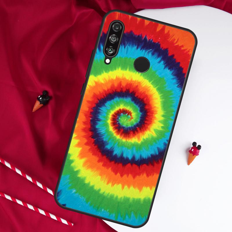Rainbow Spiral Tie Dye For Huawei Nova 5T 9 10 SE 7i 8i 11i 12i Y73 Y90 Y70 Y72 Y61 Y91 Y60 P20 P40 P30 Lite Case