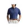 Polo Ralph Lauren Solid Color Small Pony Embroidered Casual Plain Short Sleeve Polo Shirt Men Tops Gray Blue 710870645-013